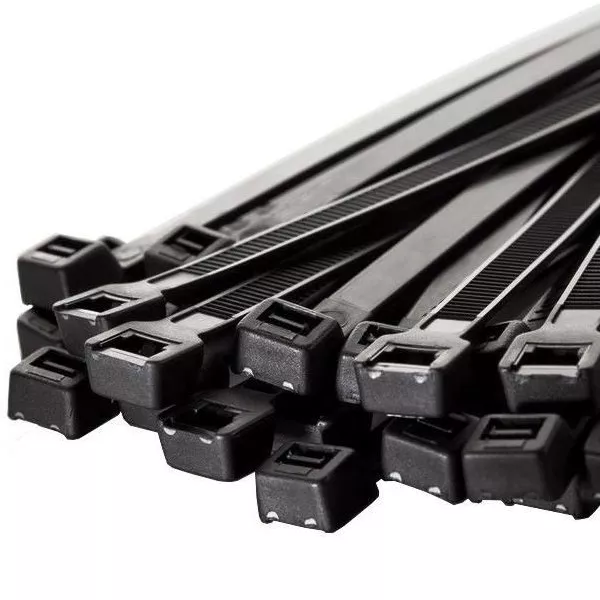 Abraçadeira de Nylon 4,8 x 200mm Preta com 100 Peças Fertak