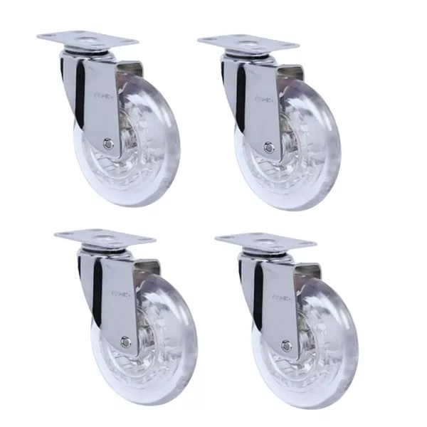 Rodizio Gel Giratório 75mm Kit 4 Peças