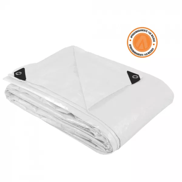 Lona de Polietileno Branca 2m x 2m 150 Micras A08146