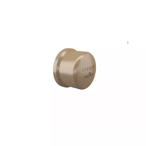 Cap Tampão Soldável Marrom 25mm (3/4) Fortlev
