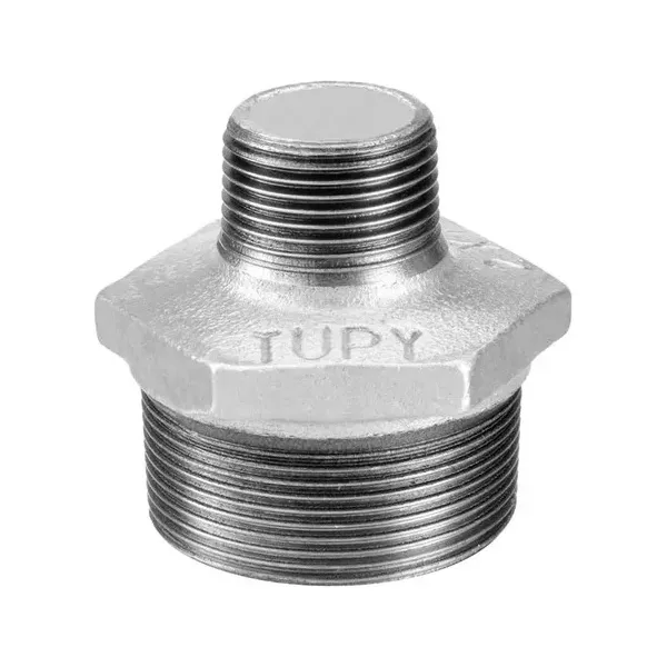 Niple Duplo 1 x 1/2” BSP Galvanizada Tupy