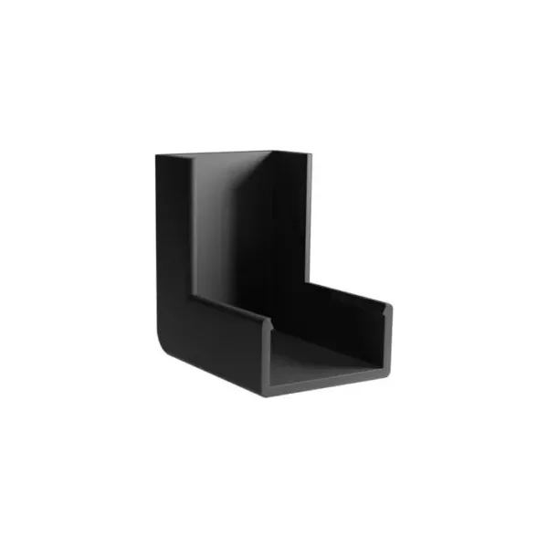 Cotovelo Para canaleta 20×10mm Preta C/ 2pçs Margirius 21893