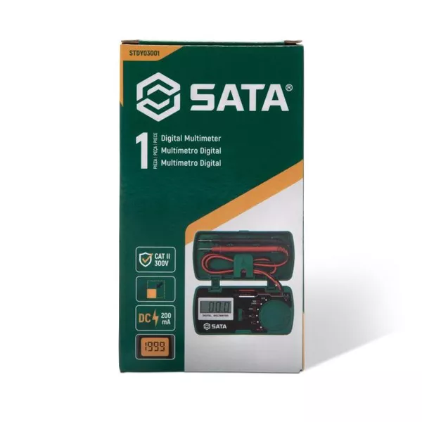 Multímetro Digital de Bolso Cat II Sata STDY03001