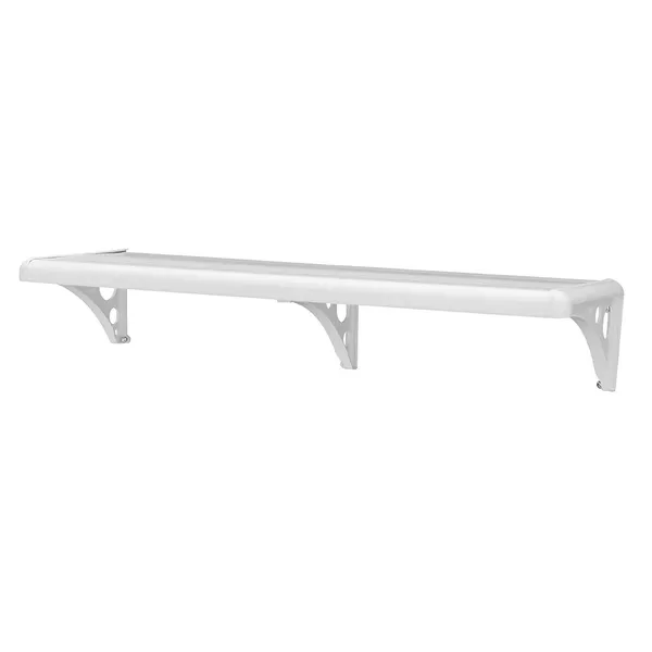 Prateleira Plástica com Suporte 103 x 20 cm Astra Branco