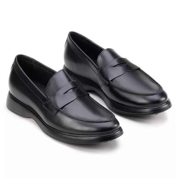 Sapato Casual Penny Loafer Preto | Sapataria Cometa
