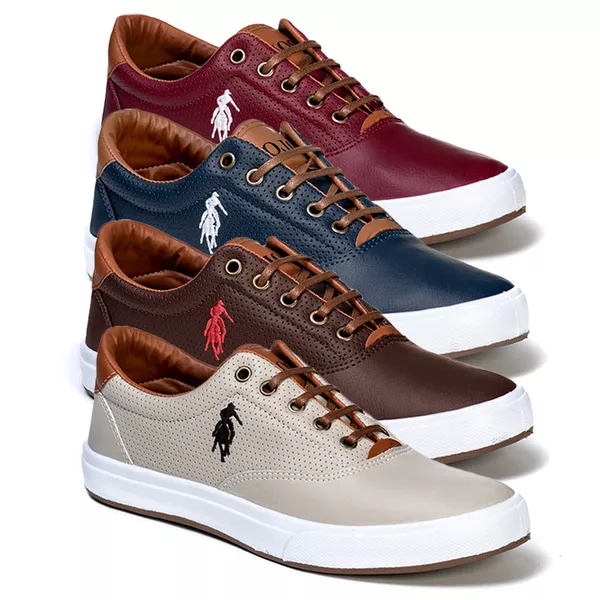 Combo 4 Pares Polo Open Masculino