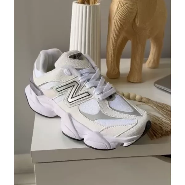 Tênis N 9060 Branco com Cinza | Talline Sapatilhas Atacado