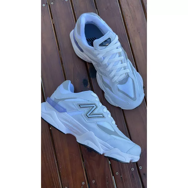 Tênis N 9060 Branco com Cinza | Talline Sapatilhas Atacado