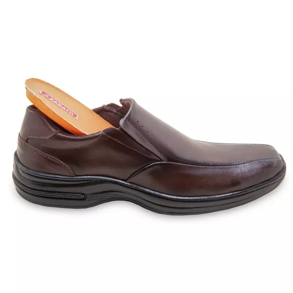 Sapato Masculino em Couro Z02 Zarato Café 2326 | SAPATO DE FRANCA