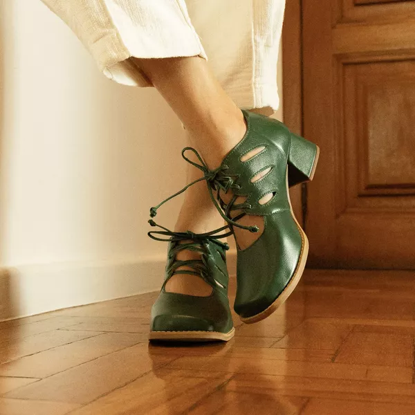 Sapato Boneca - Verde Folha - ROMA