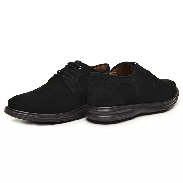 Sapato Super Comfort Riviera Camurça Preto | SCATAMACCHIA
