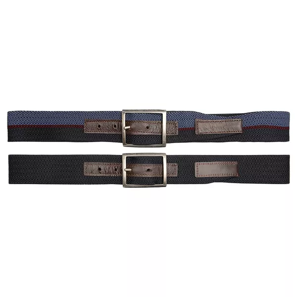 CINTO CASUAL MASCULINO EM ELÁSTICO DUPLA FACE AZUL... - SERGIO`S