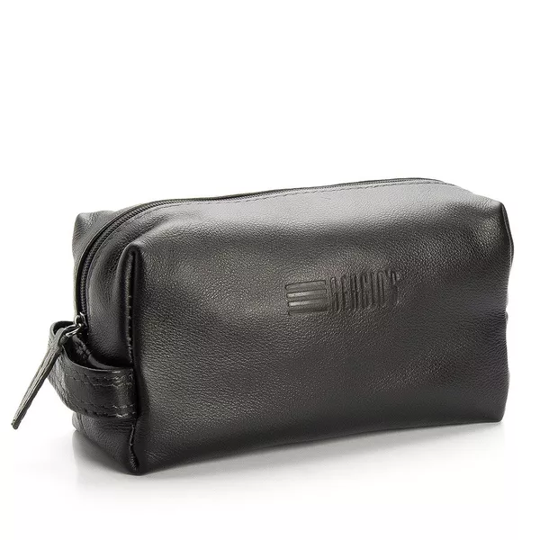 Necessaire Masculina Em Couro Preto - 0328 3308 NA... - SERGIO`S