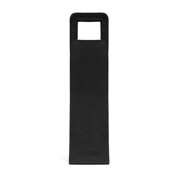 Porta Vinho Em Couro Preto - 0328 3022 NAPA VENEZA... - SERGIO`S