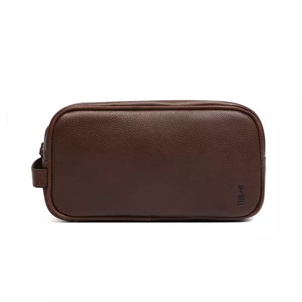 Necessaire Masculina Em Couro Conhaque - 0039 NC10 - SERGIO`S