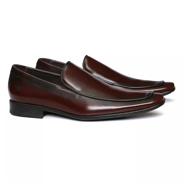 SAPATO MOCASSIM MASCULINO SOCIAL EM COURO MARROM ... - SERGIO`S