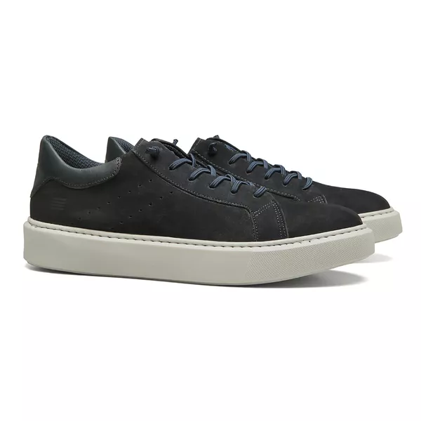 TÊNIS MASCULINO CASUAL EM COURO AZUL - 0028 89 MAR... - SERGIO`S