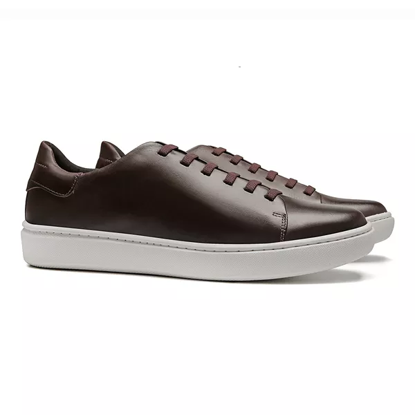 TÊNIS MASCULINO CASUAL EM COURO MARROM - 0129 2040... - SERGIO`S