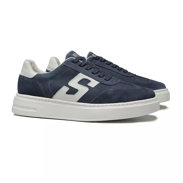 TÊNIS MASCULINO CASUAL EM COURO AZUL COM CONFORTO ... - SERGIO`S