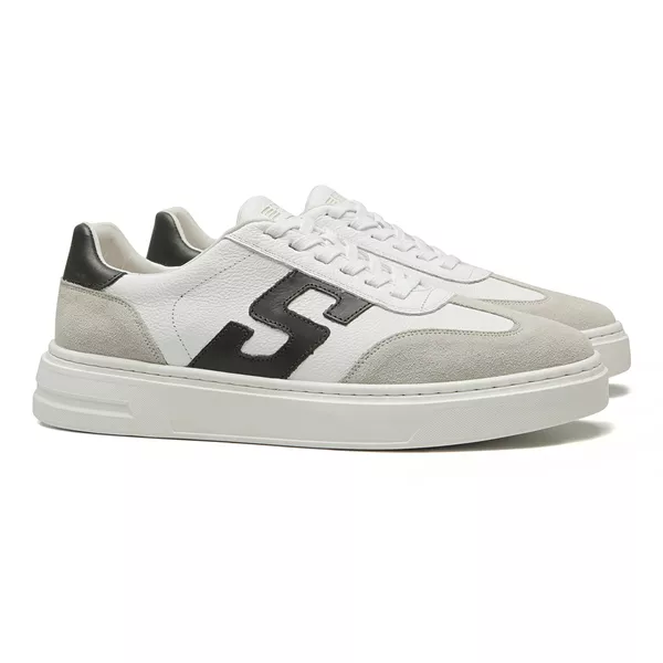 TÊNIS MASCULINO CASUAL EM COURO CINZA COM CONFORTO... - SERGIO`S