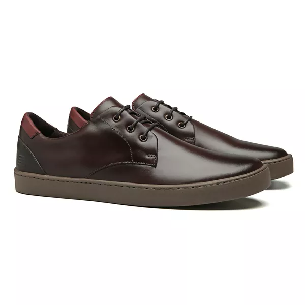 TÊNIS MASCULINO CASUAL EM COURO MARROM - 0129 2614... - SERGIO`S