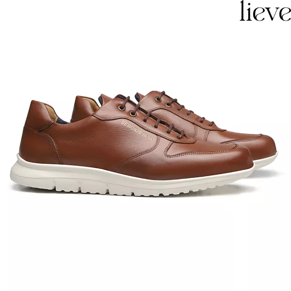 TÊNIS MASCULINO CASUAL EM COURO MARROM - 0029 488... - SERGIO`S