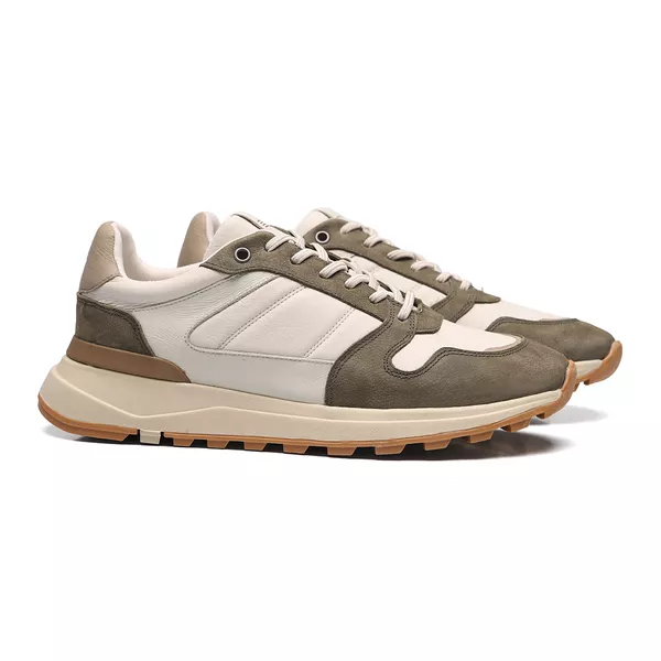 TÊNIS MASCULINO CASUAL EM COURO VERDE - 0023 20146... - SERGIO`S
