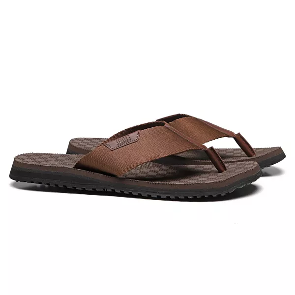 CHINELO MASCULINO CASUAL EM COURO MARROM - 0043 13... - SERGIO`S