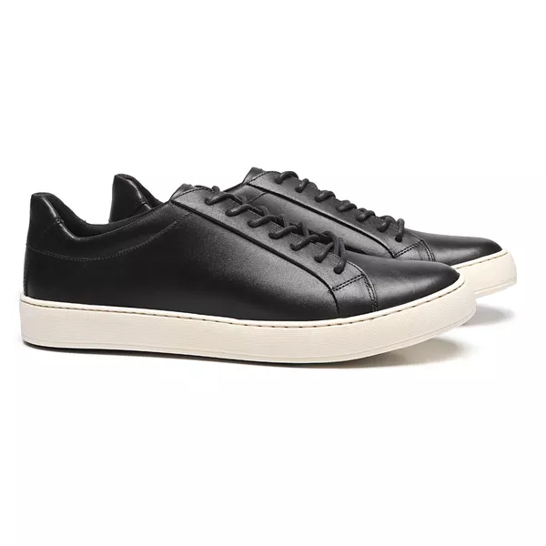 TÊNIS MASCULINO CASUAL EM COURO PRETO - 0129 2900... - SERGIO`S