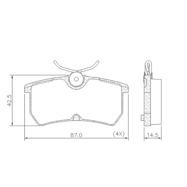 Pastilha Freio Traseiro Ford Focus 99/ 