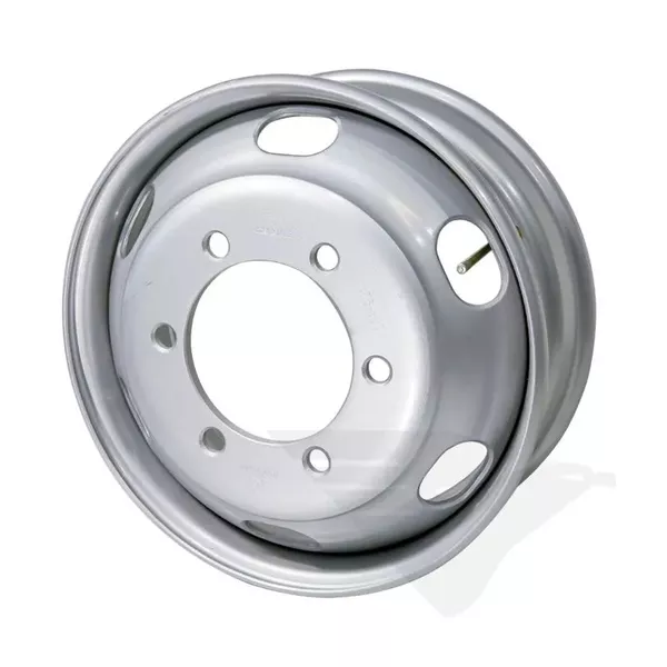 Roda Disco Aço 6 Furos Aro 17,5 p/ Pneu 215/75R S/ Câmara Roadline