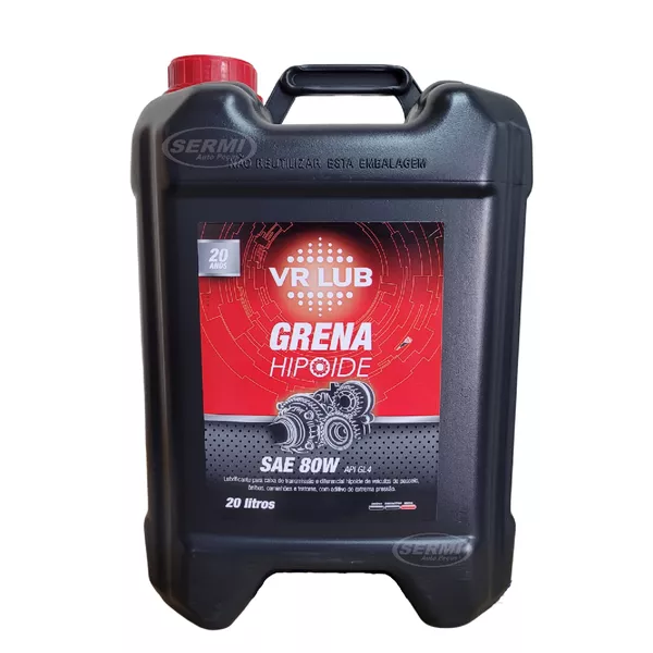 Óleo Câmbio Engrenagem 80W GL 4 VR Lub Balde 20Lts