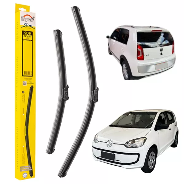 Palheta Limpador Parabrisa Slim 24/16 Volkswagen UP 2014/ em diante Dyna SD9