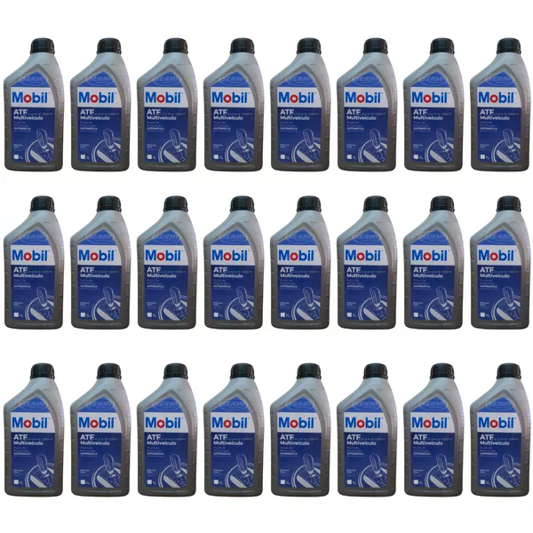 Kit Caixa 24 Lts Oleo Dexron Vi Atf Mobil Multiveiculo Transmissão para Cambio Automatico