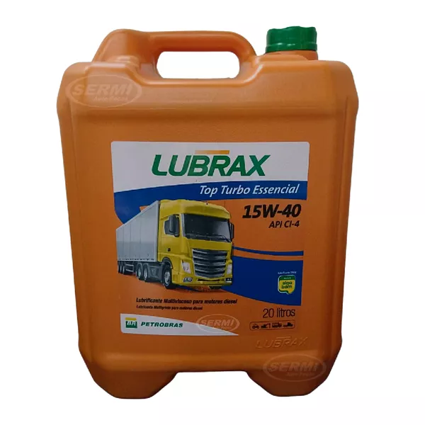 Óleo Motor Diesel 15w40 Lubrax Top Turbo Essencial Balde 20Lts