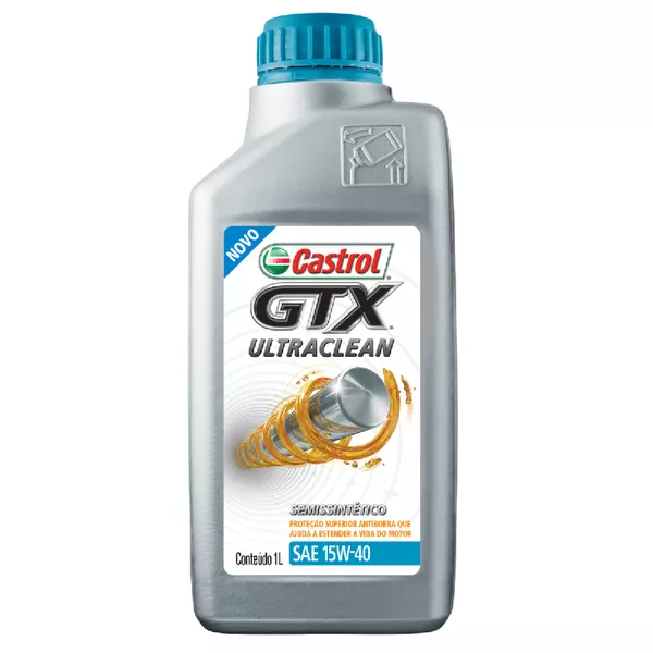 Óleo Motor 15w40 Castrol Gtx Ultraclean Semi Sintético 15W-40
