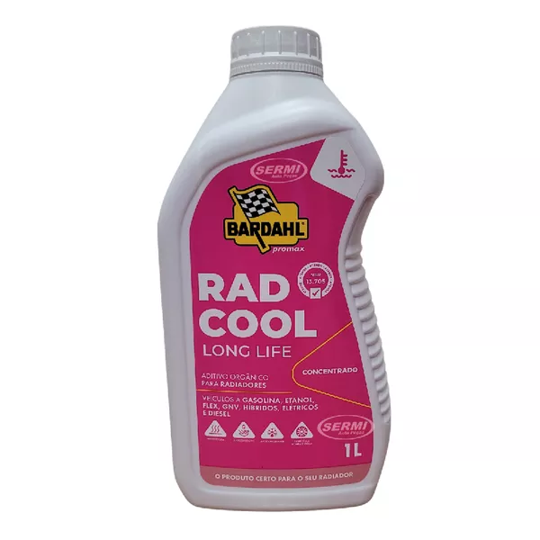 Aditivo Radiador Bardahl Rad Cool Long Life Rosa Concentrado 1L