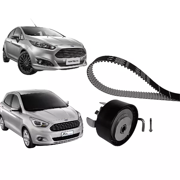 Kit Correia Dentada Motor Ford Ka New Fiesta 1.0 3 Cil. 12v 2016/ Kbio02