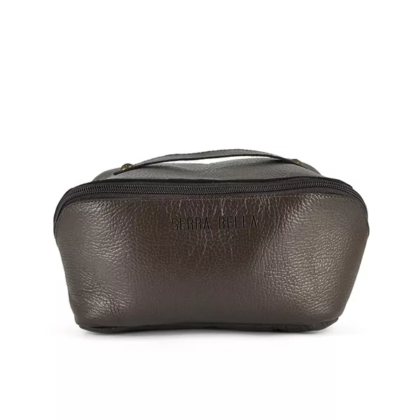Necessaire Couro Marrom