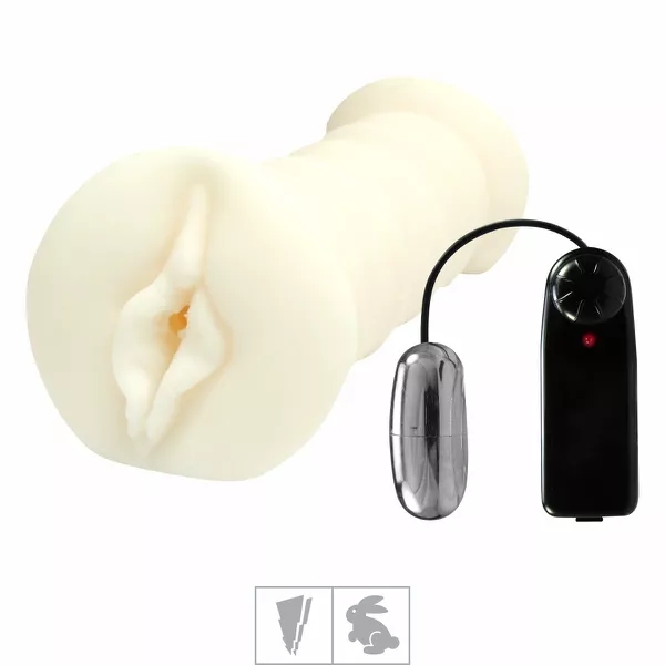 *Masturbador Vagina Dupla em Cyber Skin Com Vibrador SI (1109) - Padrão