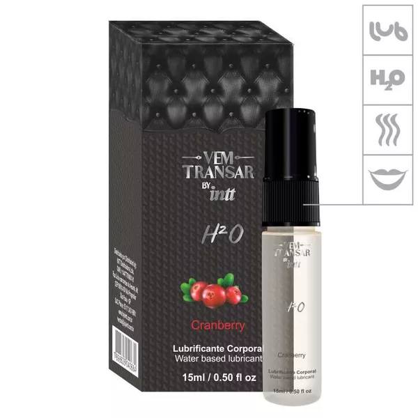 *Lubrificante H2O 15ml (16158) - Cranberry