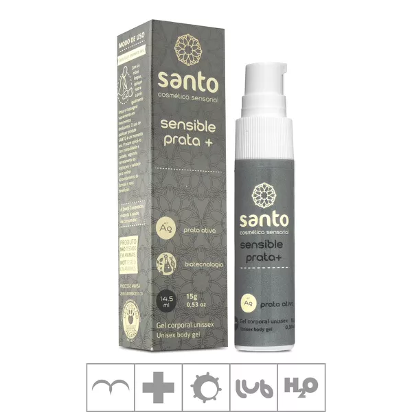 *PROMO - Gel Para Sexo Anal Sensible Prata+15g Validade 06/25 (16762) - Padrão