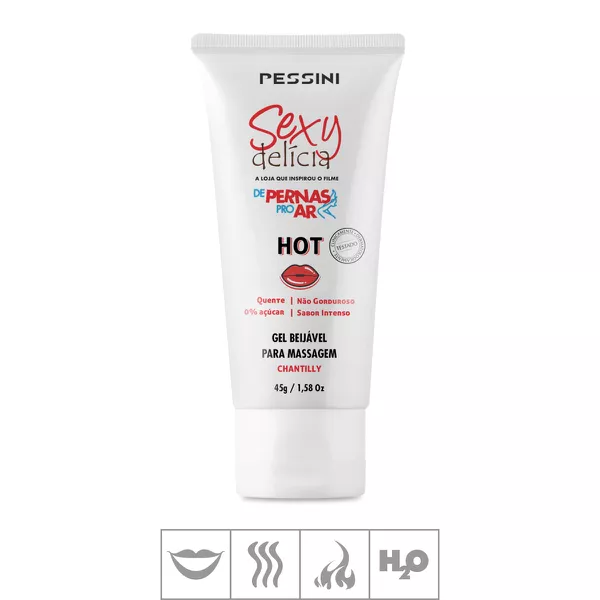 *Gel Comestível de Pernas Pro Ar Hot 45g (17197) - Chantilly