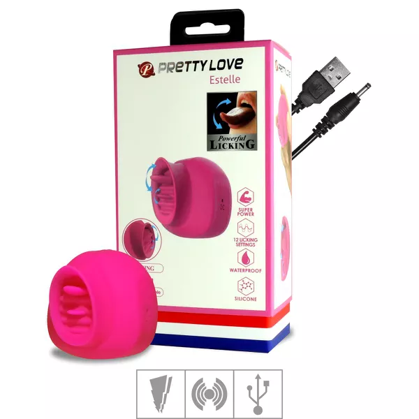 *Estimulador De Clitóris Recarregável Estelle SI (6202) - Rosa
