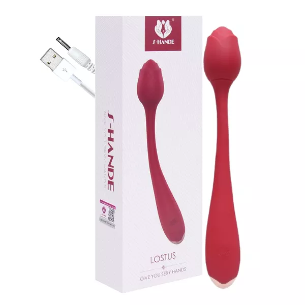 Vibrador Formato De Rosa Lostus SI (7072) - Vermelho