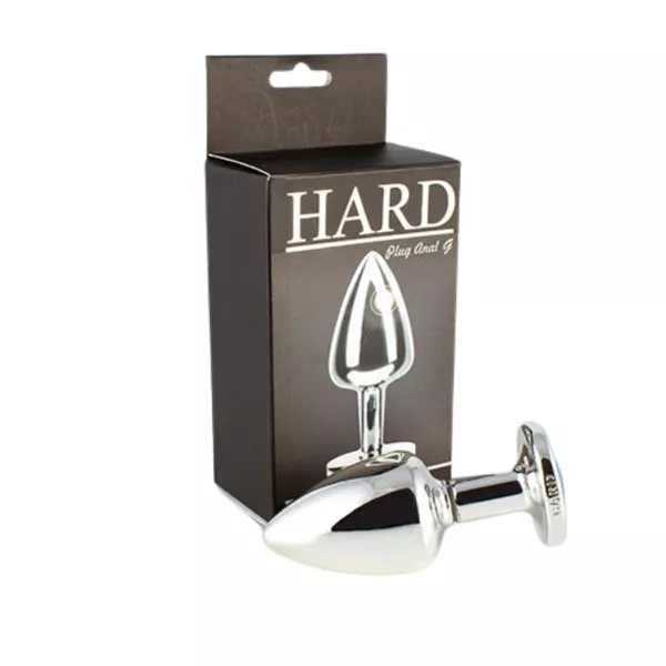 Plug de Metal G Com Pedra Variadas Hard (HA171) - Cromado