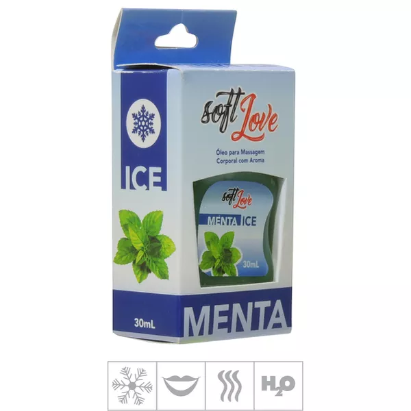 **Gel Comestível Soft Love Ice 30ml (ST117) - Menta