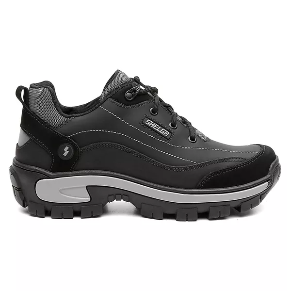 Tênis Desert Cano Baixo Biqueira PVC | Preto | Shelga Boots