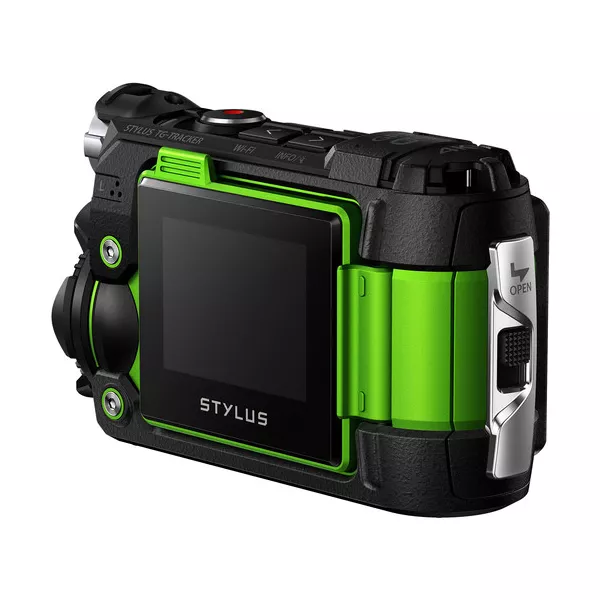 OLYMPUS STYLUS TG-TRACKER グリーン Câmera De Ação Olympus Stylus Tough TG-Tracker | Shop da Fotografia