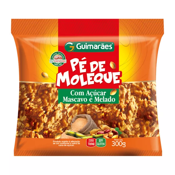 Pé De Moleque Com Açúcar Mascavo 300g